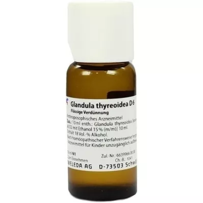 GLANDULA THYREOIDEA D 6 skiedinys, 50 ml