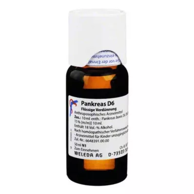 PANKREAS D 6 skiedinys, 50 ml