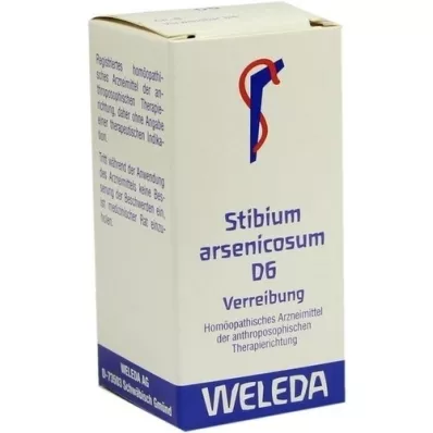 STIBIUM ARSENICOSUM D 6 Tritiravimas, 20 g