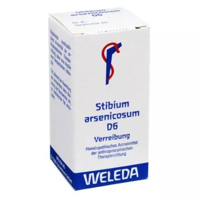 STIBIUM ARSENICOSUM D 6 Tritiravimas, 20 g