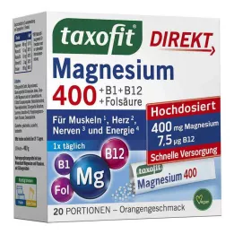TAXOFIT Magnis 400+B1+B6+B12+Folio rūgštis 800 gran, 20 vnt