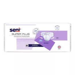 SUPER SENI Plus naktinės šlapimo nelaikymo kelnės, 2 M dydžio, 30 vnt