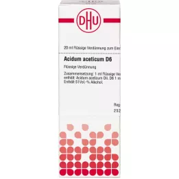 ACIDUM ACETICUM D 6 skiedinys, 20 ml