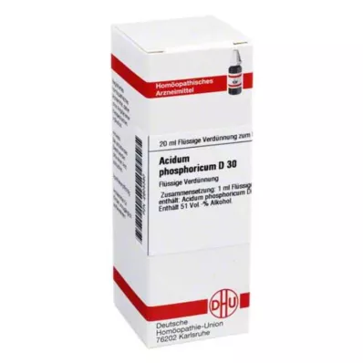 ACIDUM PHOSPHORICUM D 30 skiedinys, 20 ml
