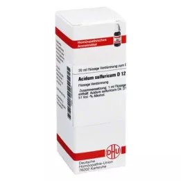 ACIDUM SULFURICUM D 12 skiedinys, 20 ml