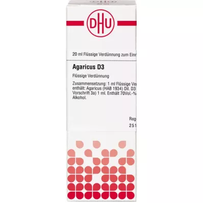 AGARICUS D 3 skiedinys, 20 ml