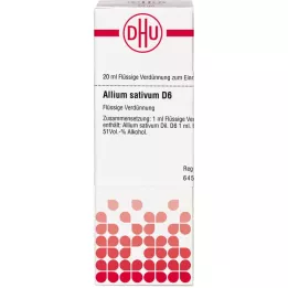 ALLIUM SATIVUM D 6 skiedinys, 20 ml