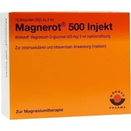 MAGNEROT 500 injekcinių ampulių, 10X5 ml