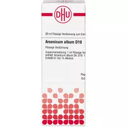 ARSENICUM ALBUM D 10 skiedinys, 20 ml