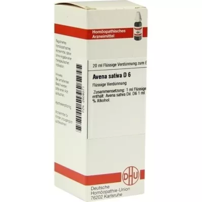 AVENA SATIVA D 6 skiedinys, 20 ml