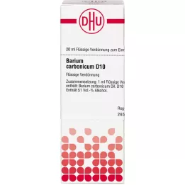 BARIUM CARBONICUM D 10 skiedinys, 20 ml