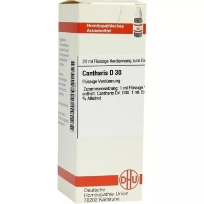 CANTHARIS D 30 skiedinys, 20 ml