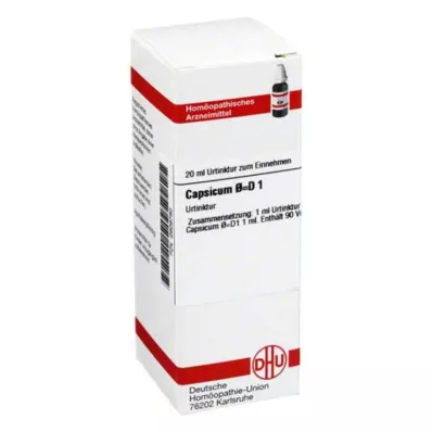 CAPSICUM Motininė tinktūra D 1, 20 ml