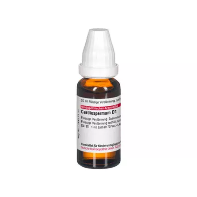 CARDIOSPERMUM D 1 skiedinys, 20 ml CARDIOSPERMUM D 1 skiedinys, 20 ml