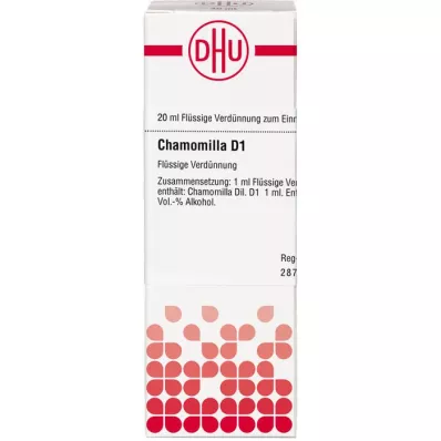 CHAMOMILLA D 1 skiedinys, 20 ml