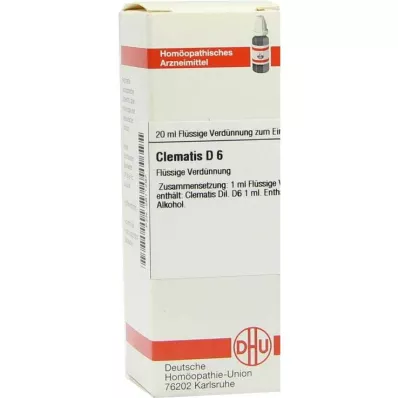CLEMATIS D 6 skiedinys, 20 ml