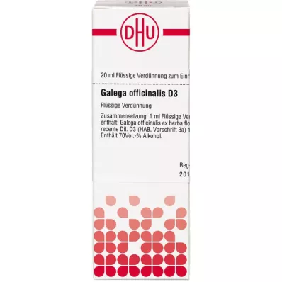 GALEGA officinalis D 3 skiedinys, 20 ml