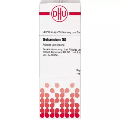 GELSEMIUM D 8 skiedinys, 20 ml