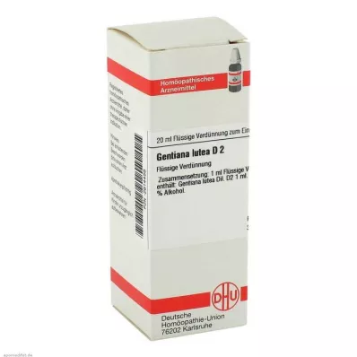 GENTIANA LUTEA D 2 skiedinys, 20 ml GENTIANA LUTEA D 2 skiedinys, 20 ml