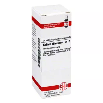 KALIUM CHLORATUM D 12 skiedinys, 20 ml KALIUM CHLORATUM D 12 skiedinys, 20 ml