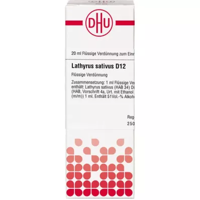 LATHYRUS SATIVUS D 12 skiedinys, 20 ml