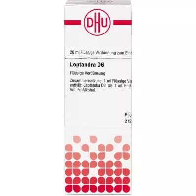 LEPTANDRA D 6 skiedinys, 20 ml