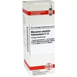 MERCURIUS SOLUBILIS Hahnemanni D 12 skiedinys, 20 ml