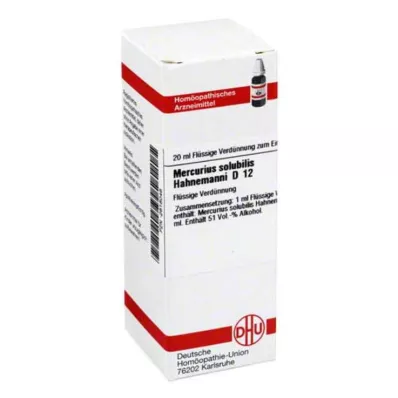 MERCURIUS SOLUBILIS Hahnemanni D 12 skiedinys, 20 ml MERCURIUS SOLUBILIS Hahnemanni D 12 skiedinys, 20 ml