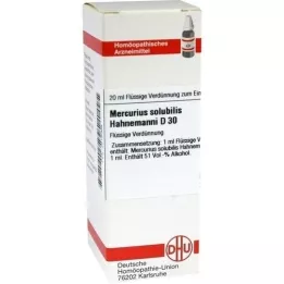 MERCURIUS SOLUBILIS Hahnemanni D 30 skiedinys, 20 ml