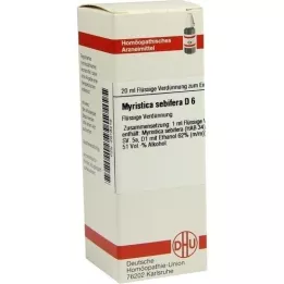 MYRISTICA SEBIFERA D 6 skiedinys, 20 ml