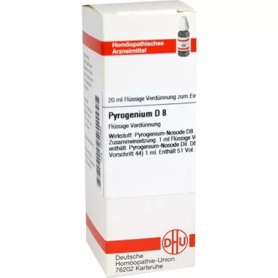 PYROGENIUM D 8 skiedinys, 20 ml