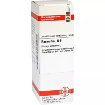 RAUWOLFIA D 6 skiedinys, 20 ml