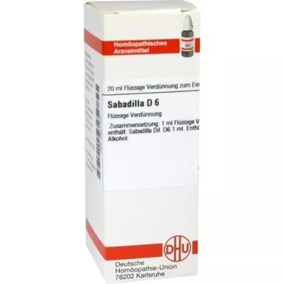 SABADILLA D 6 skiedinys, 20 ml