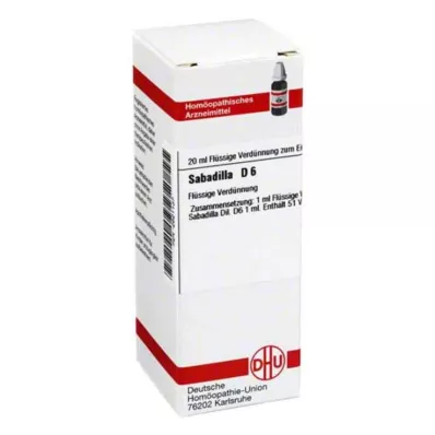 SABADILLA D 6 skiedinys, 20 ml SABADILLA D 6 skiedinys, 20 ml