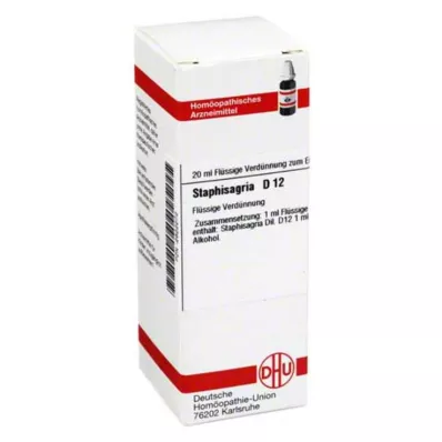 STAPHISAGRIA D 12 skiedinys, 20 ml STAPHISAGRIA D 12 skiedinys, 20 ml