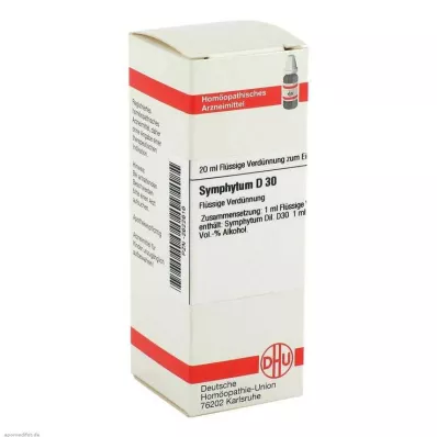 SYMPHYTUM D 30 skiedinys, 20 ml