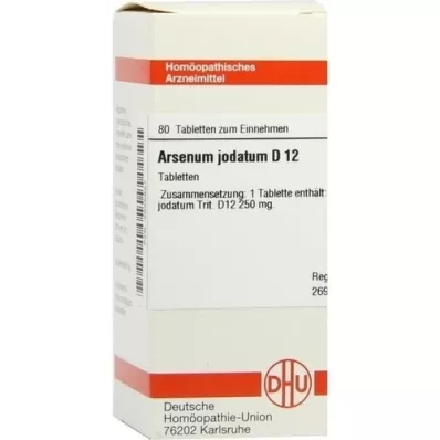 ARSENUM JODATUM D 12 tablečių, 80 kapsulių