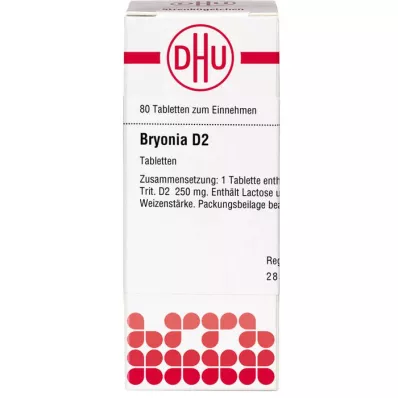 BRYONIA D 2 tabletės, 80 kapsulių