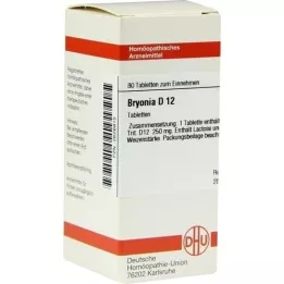 BRYONIA D 12 tablečių, 80 kapsulių