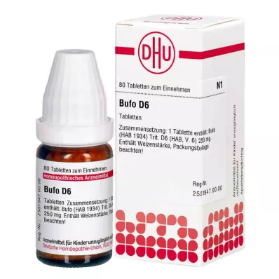BUFO D 6 tabletės, 80 kapsulių
