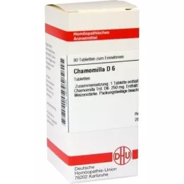 CHAMOMILLA D 6 tabletės, 80 kapsulių