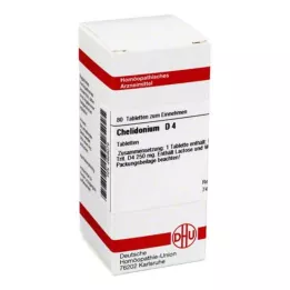 CHELIDONIUM D 4 tabletės, 80 kapsulių