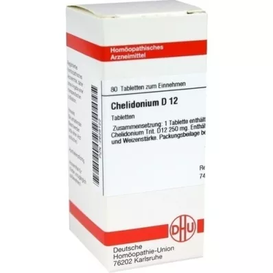 CHELIDONIUM D 12 tablečių, 80 kapsulių