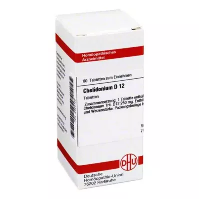 CHELIDONIUM D 12 tablečių, 80 kapsulių