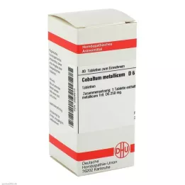 COBALTUM METALLICUM D 6 tabletės, 80 kapsulių