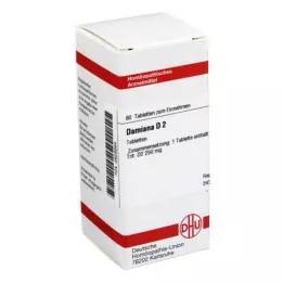DAMIANA D 2 tabletės, 80 kapsulių