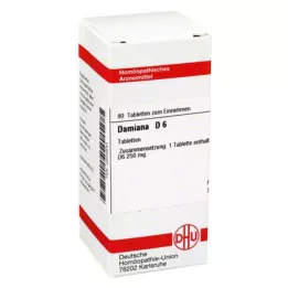 DAMIANA D 6 tabletės, 80 kapsulių