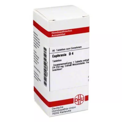 EUPHRASIA D 4 tabletės, 80 kapsulių