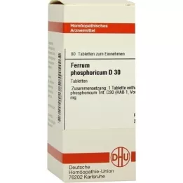 FERRUM PHOSPHORICUM D 30 tablečių, 80 kapsulių