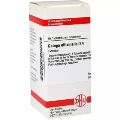 GALEGA officinalis D 4 tabletės, 80 vnt